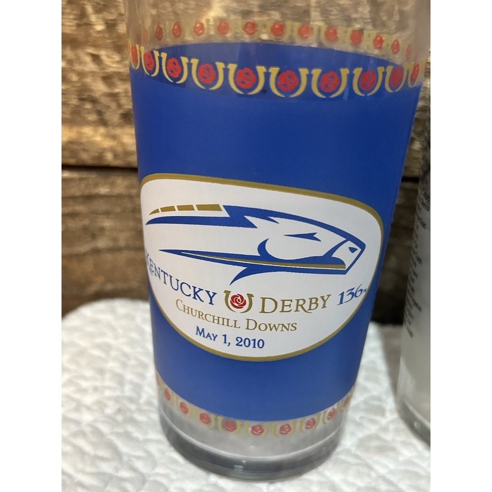 Lot of 6 Kentucky Derby Glasses 2015 2000 2010 - Picture 7 of 11